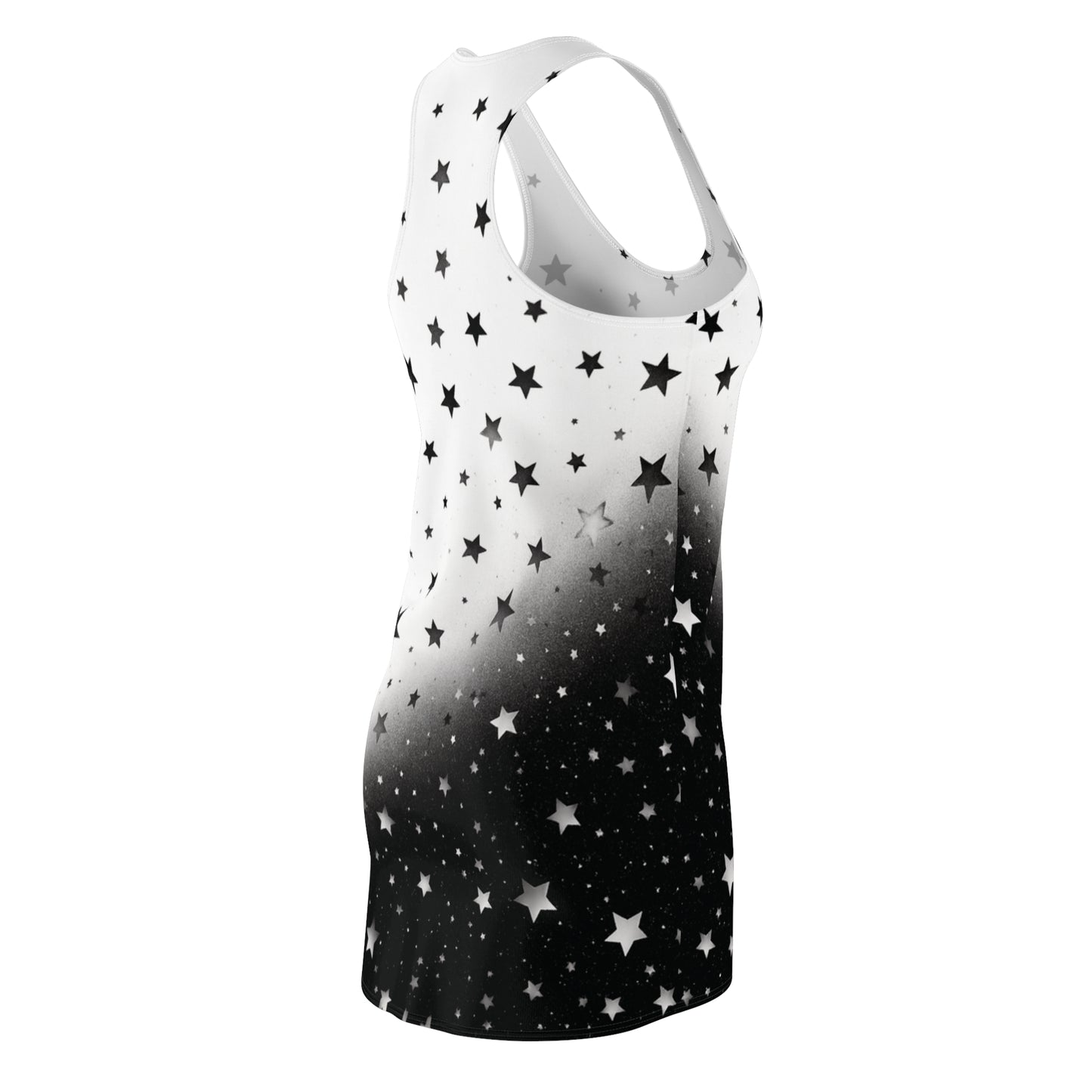 Women’s Graphic Cut & Sew Racerback Dress – 100% Polyester – “Racer 024”