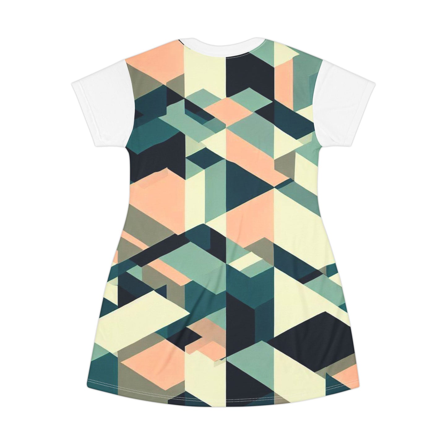 Women’s Graphic T‑Shirt Dress – 100% Polyester – Light Fabric – “Dress 009”