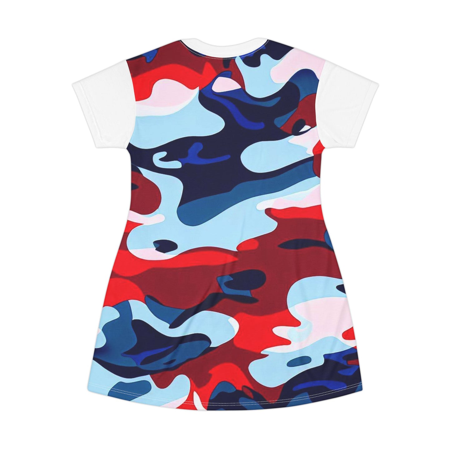 Women’s Graphic T‑Shirt Dress – 100% Polyester – Light Fabric – “Dress 007”