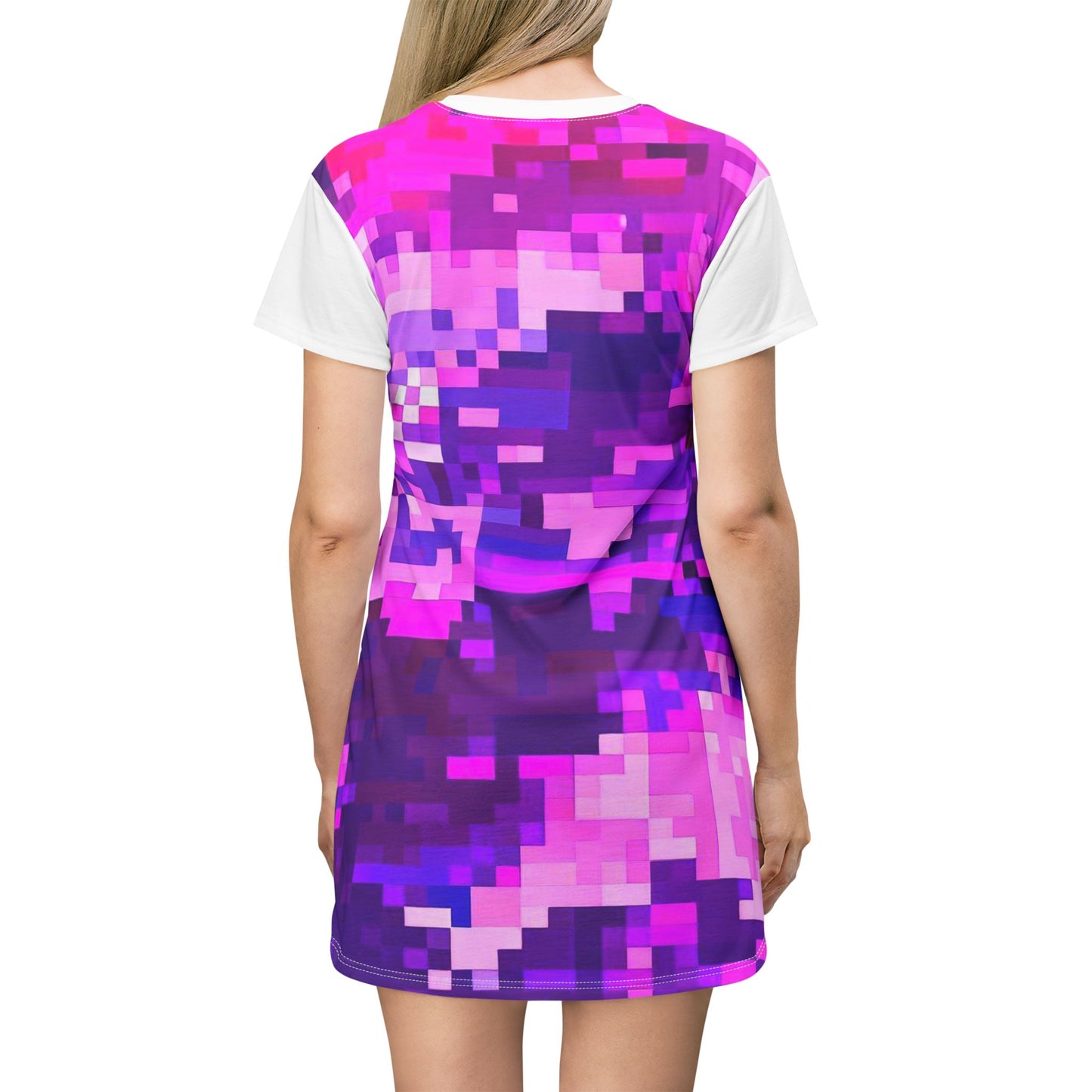 Women’s Graphic T‑Shirt Dress – 100% Polyester – Light Fabric – “Dress 010”