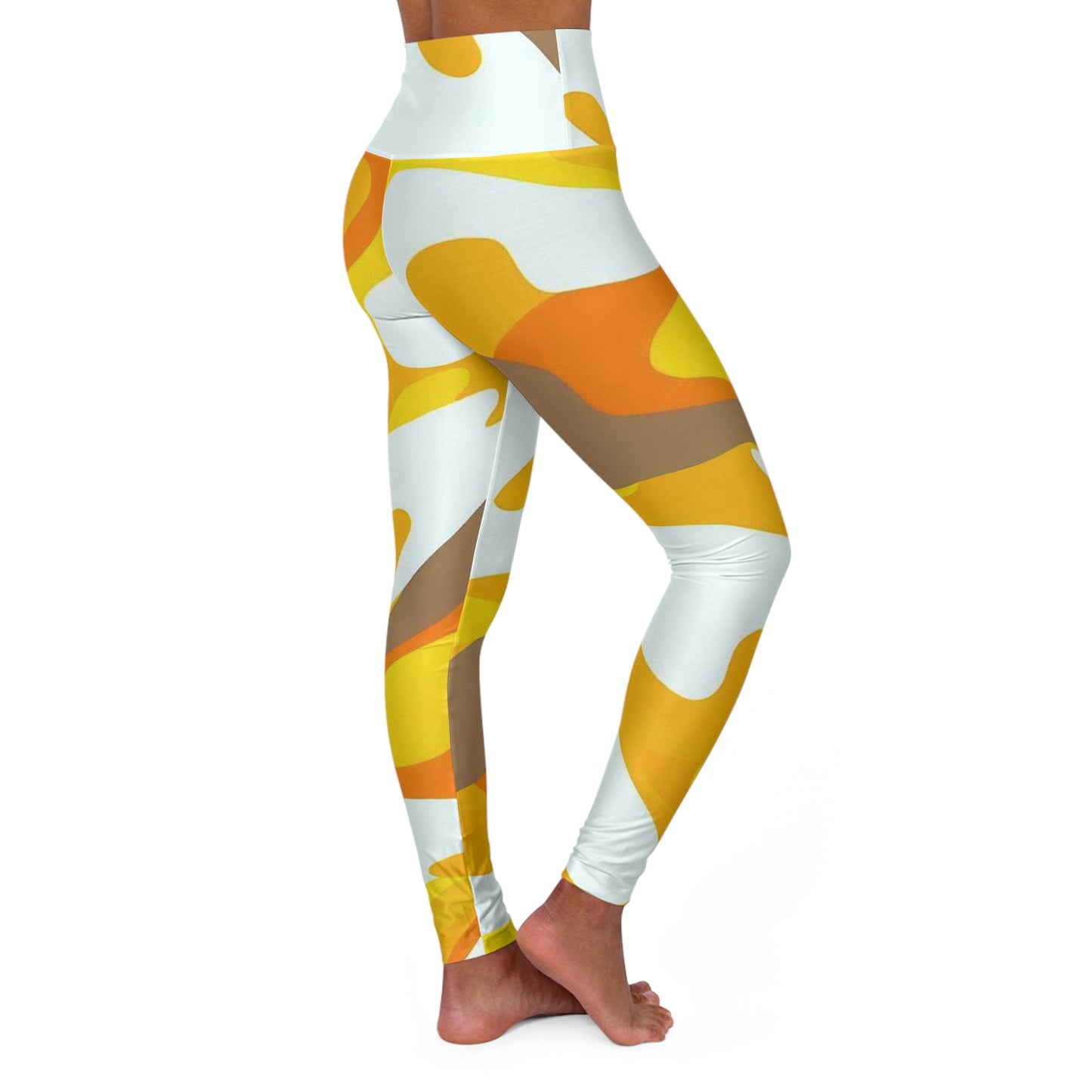 Women’s High‑Waisted Graphic Yoga Pants – 100% Polyester – Skinny Fit – “Pants 012”