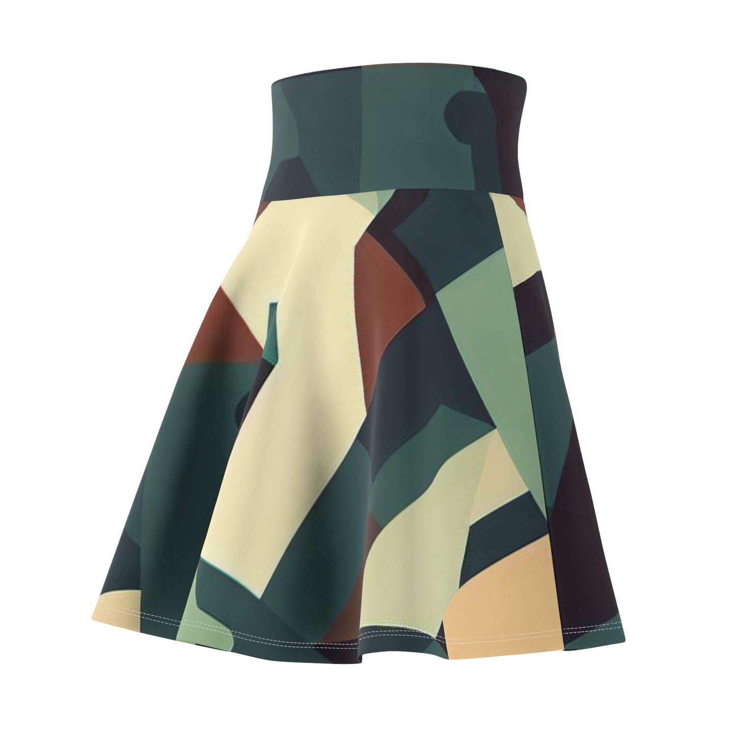 Women’s Graphic Skater Skirt – 95% Polyester / 5% Spandex – Versatile Fit – “Skirt 006”