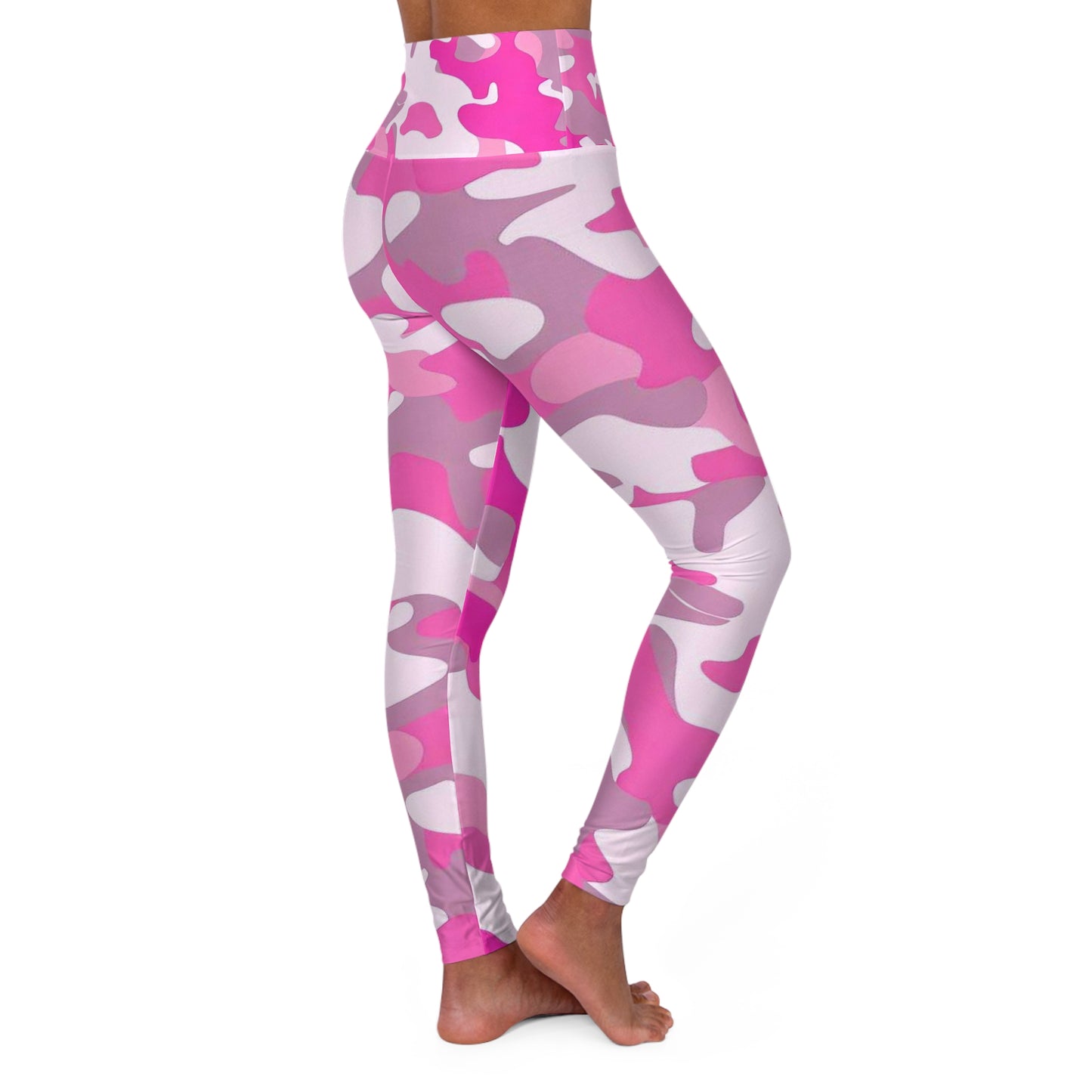Women’s High‑Waisted Graphic Yoga Pants – 100% Polyester – Skinny Fit – “Pants 001”