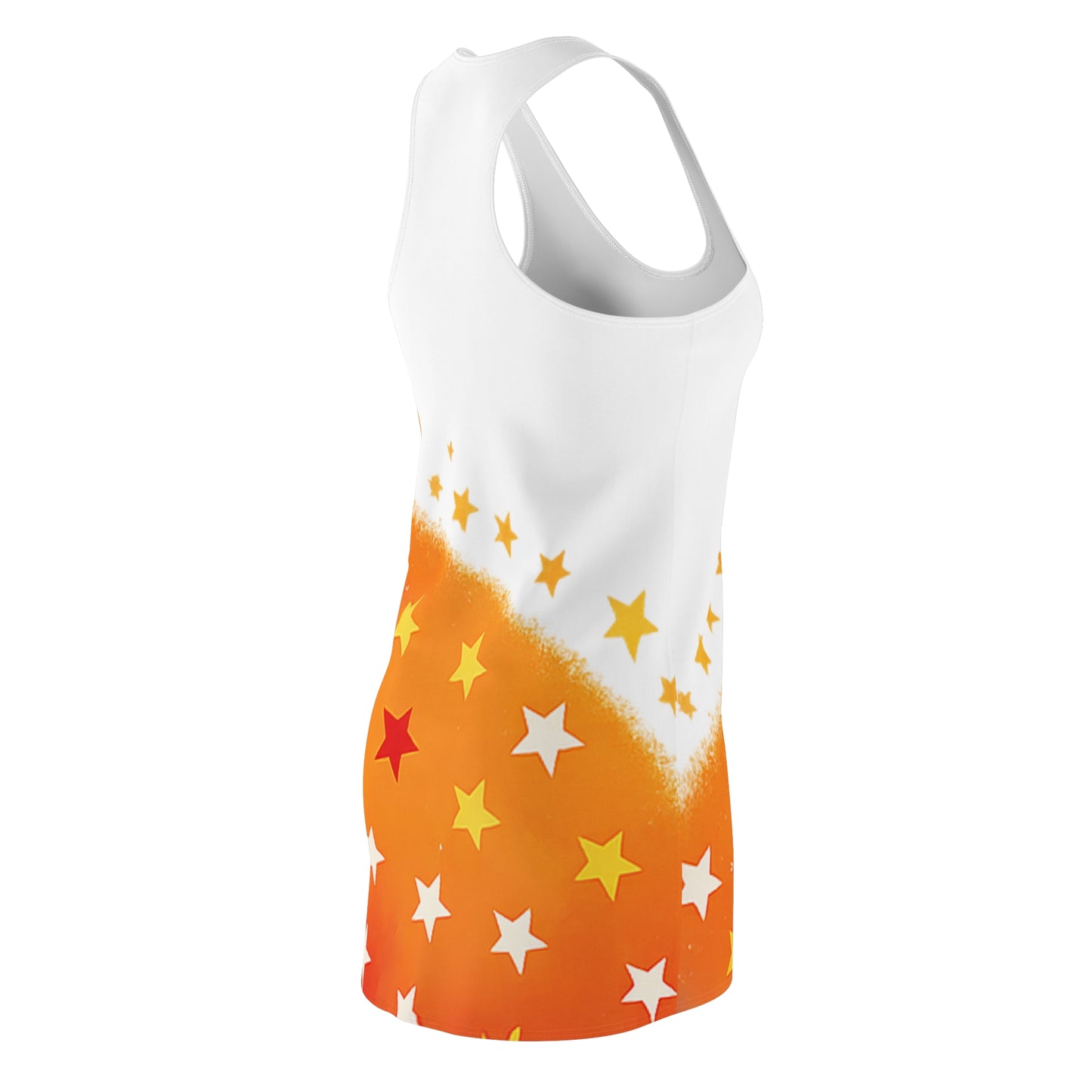 Women’s Graphic Cut & Sew Racerback Dress – 100% Polyester – “Racer 022”