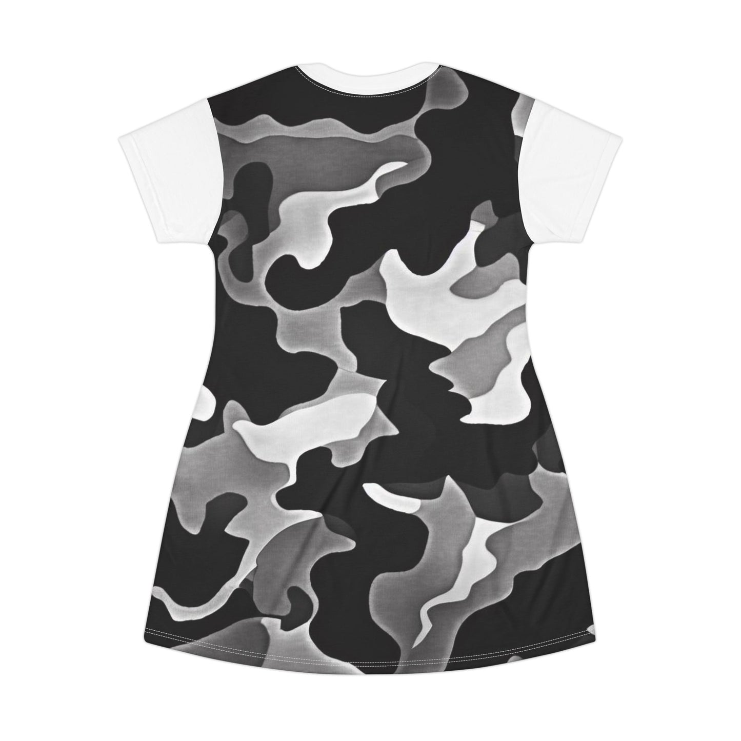 Women’s Graphic T‑Shirt Dress – 100% Polyester – Light Fabric – “Dress 003”