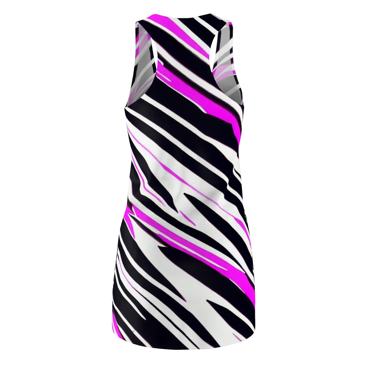 Women’s Graphic Cut & Sew Racerback Dress – 100% Polyester – “Racer 002”