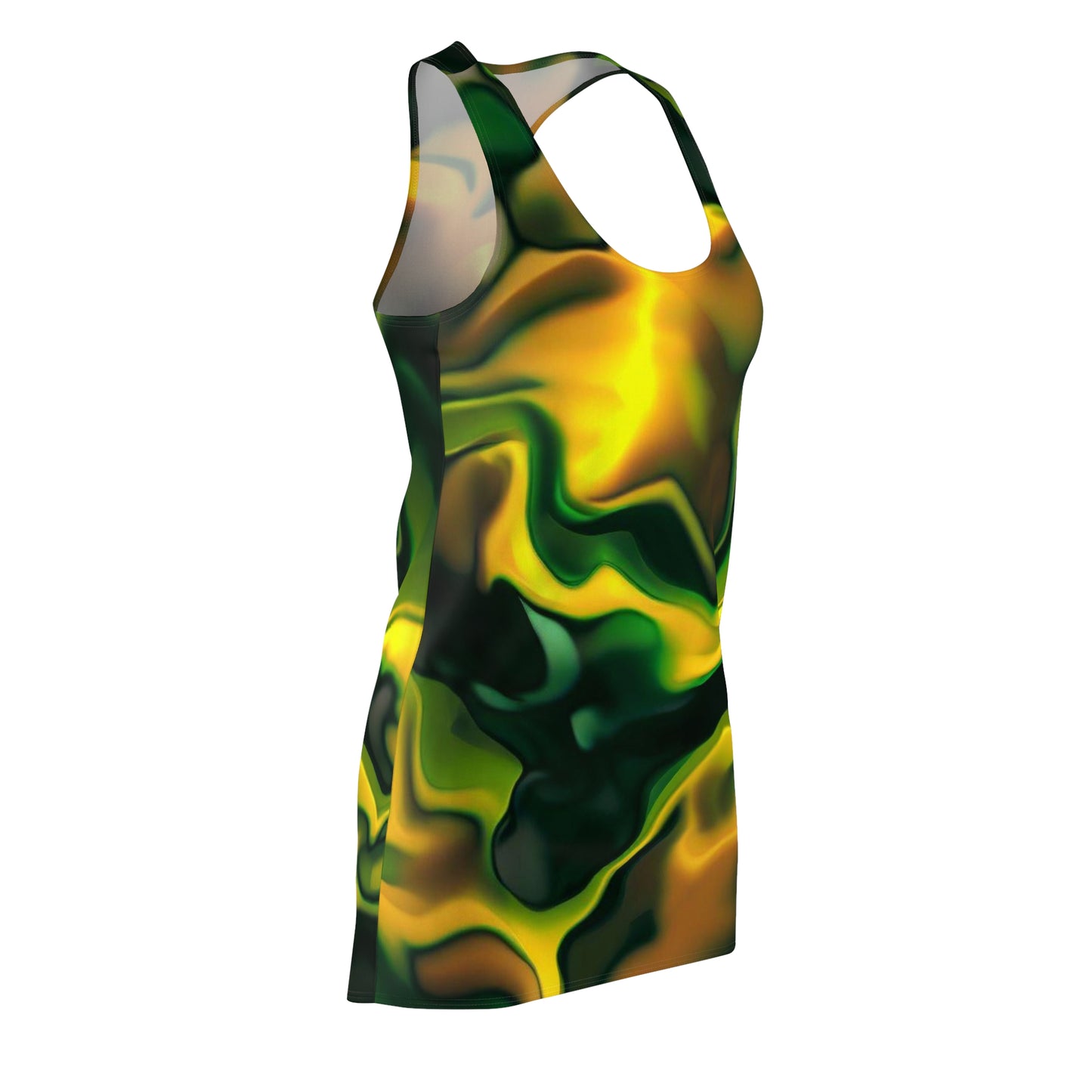 Women’s Graphic Cut & Sew Racerback Dress – 100% Polyester – “Racer 006”