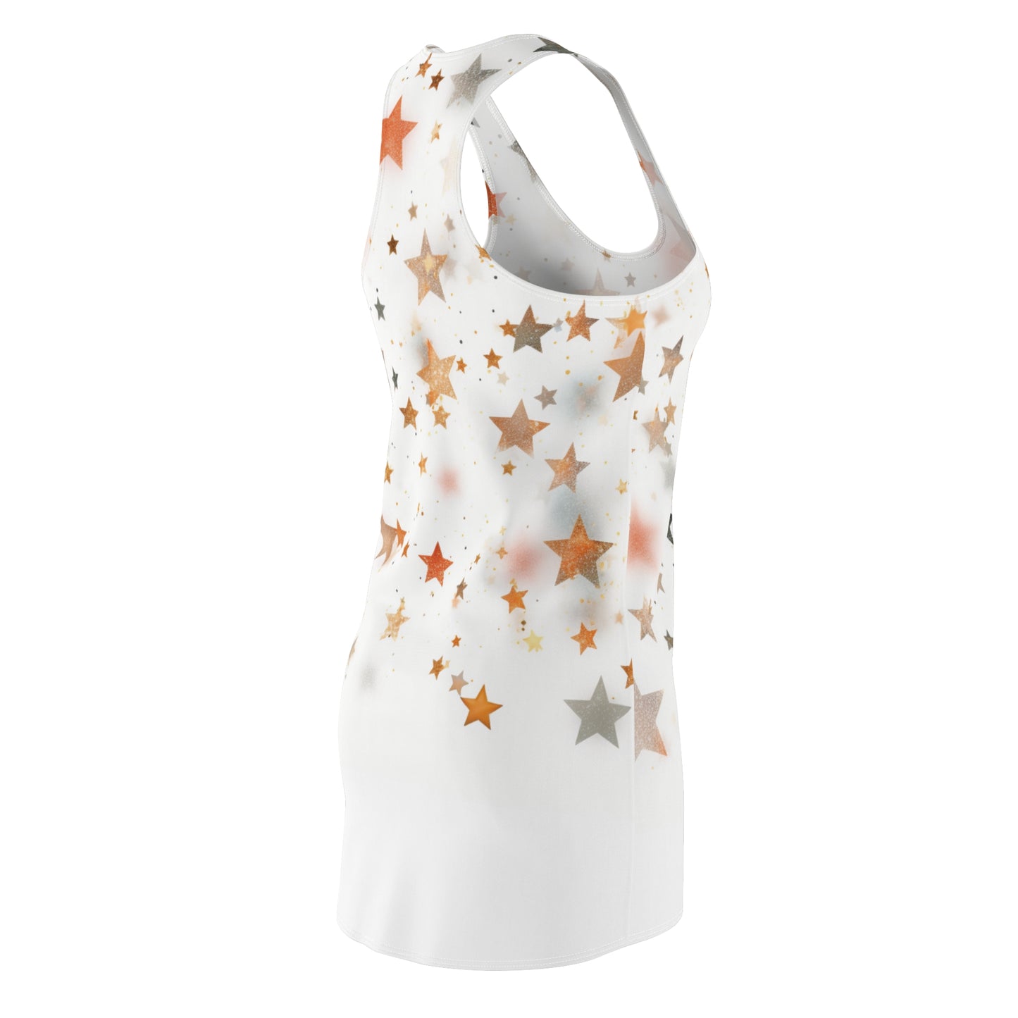 Women’s Graphic Cut & Sew Racerback Dress – 100% Polyester – “Racer 016”