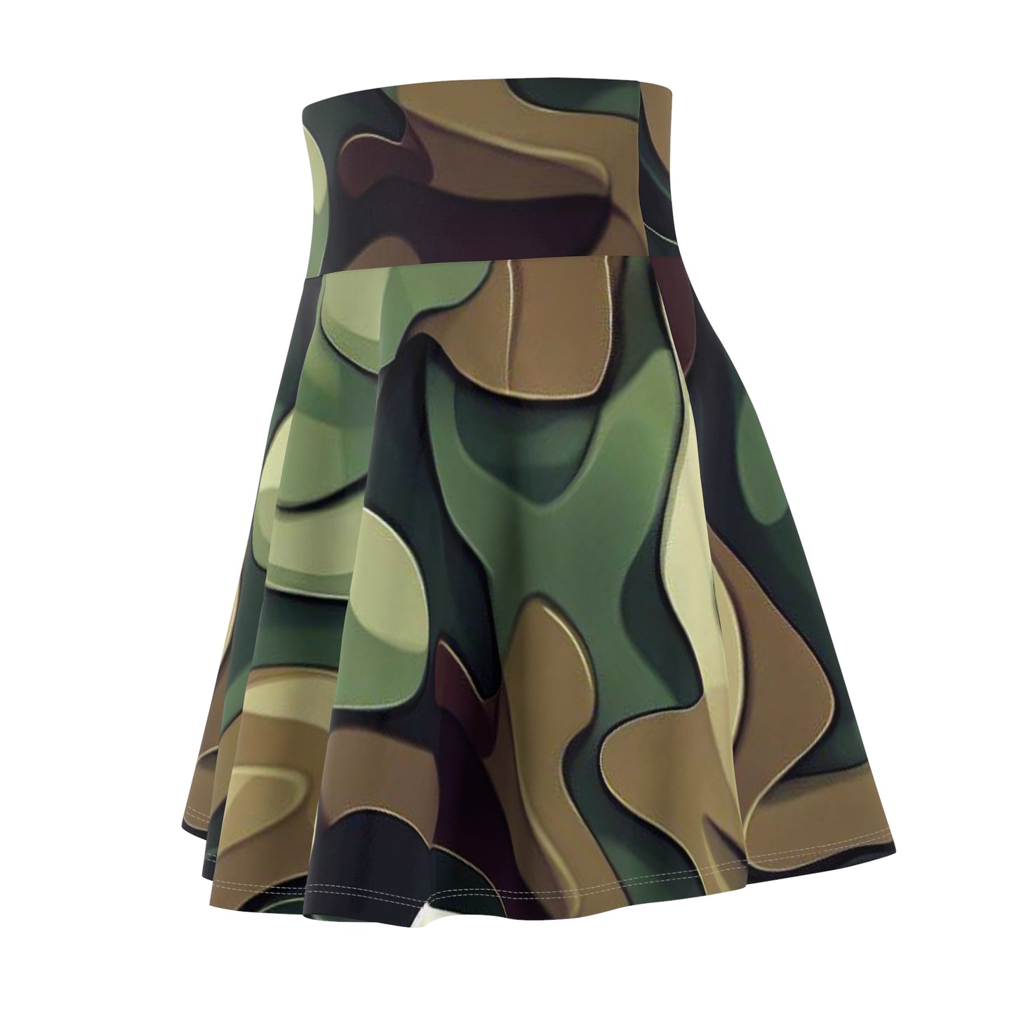 Women’s Graphic Skater Skirt – 95% Polyester / 5% Spandex – Versatile Fit – “Skirt 009”