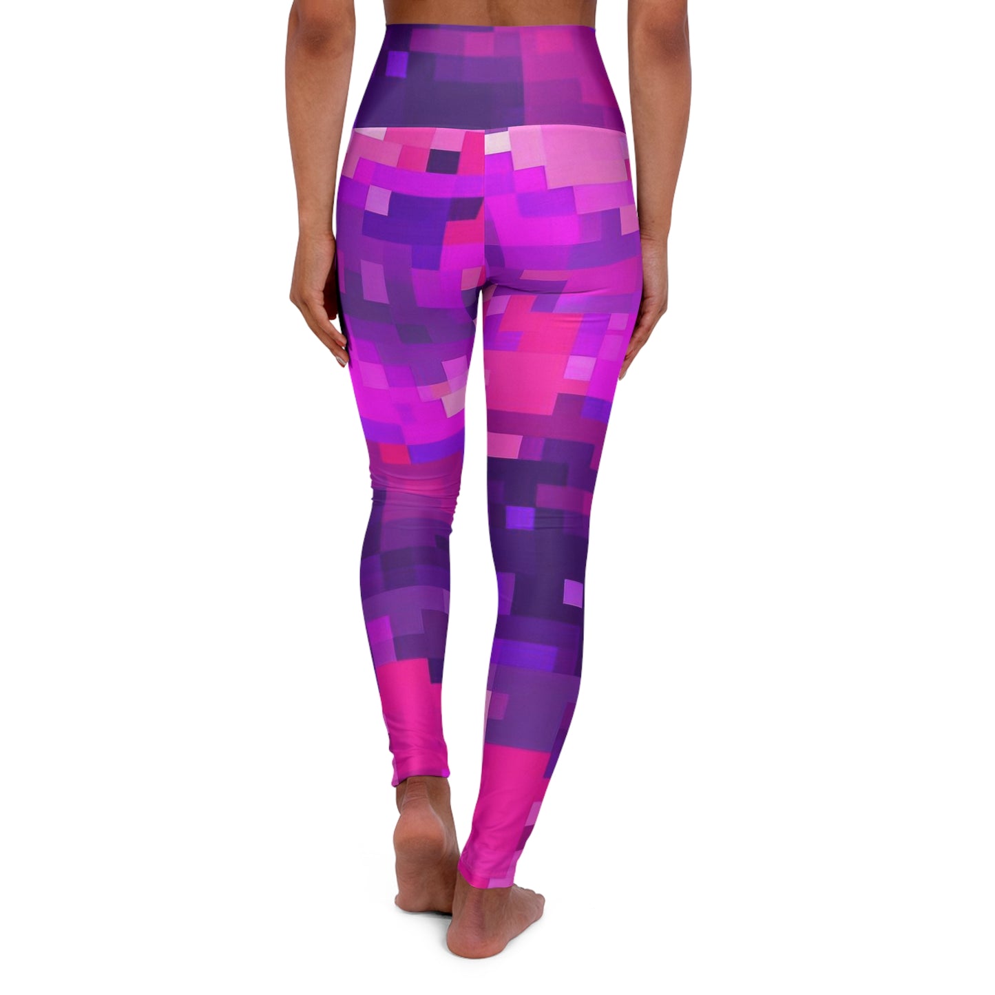 Women’s High‑Waisted Graphic Yoga Pants – 100% Polyester – Skinny Fit – “Pants 006”