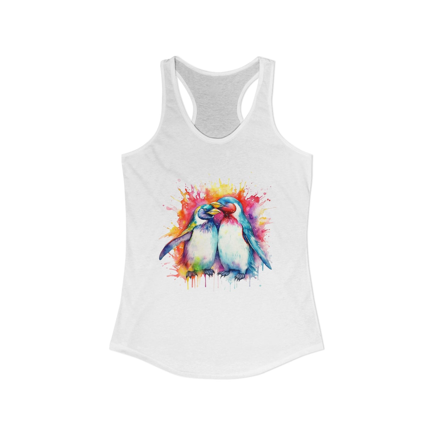 Women’s Graphic Ideal Racerback Tank – 60% Combed Cotton / 40% Polyester – Slim Fit – “Tank 004”