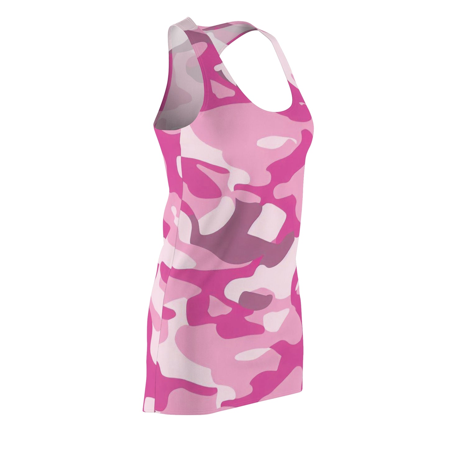 Women’s Graphic Cut & Sew Racerback Dress – 100% Polyester – “Racer 014”