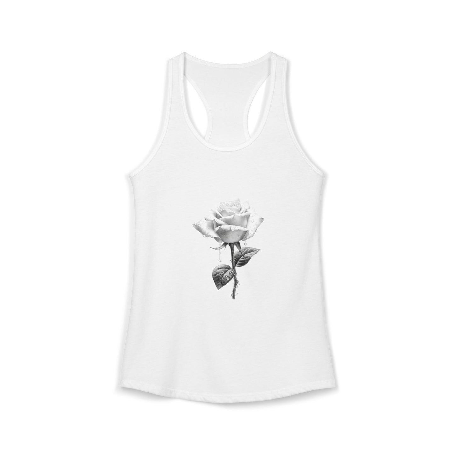 Women’s Graphic Ideal Racerback Tank – 60% Combed Cotton / 40% Polyester – Slim Fit – “Tank 007”