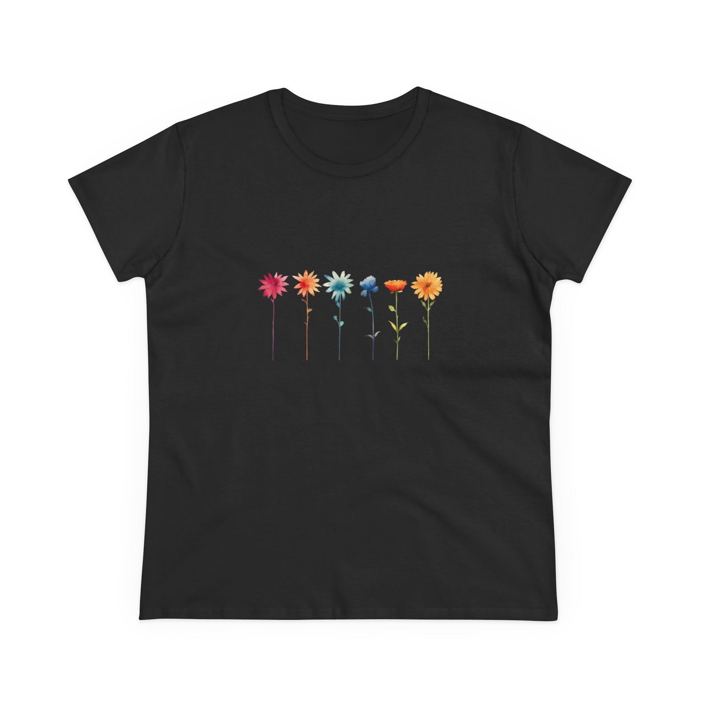 Women’s Graphic Midweight Tee – 100% Cotton – Semi Fitted – “Tee 010”