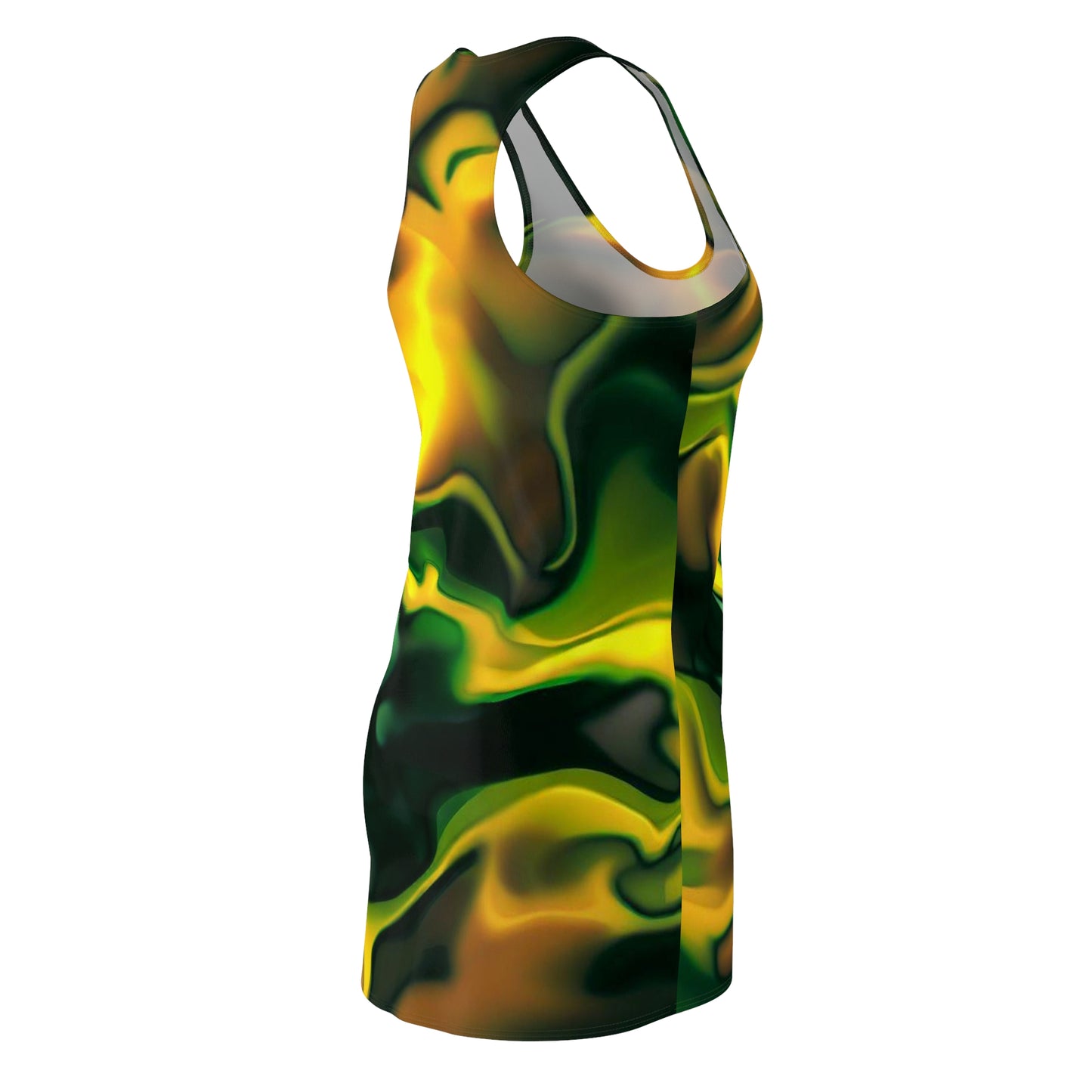 Women’s Graphic Cut & Sew Racerback Dress – 100% Polyester – “Racer 006”