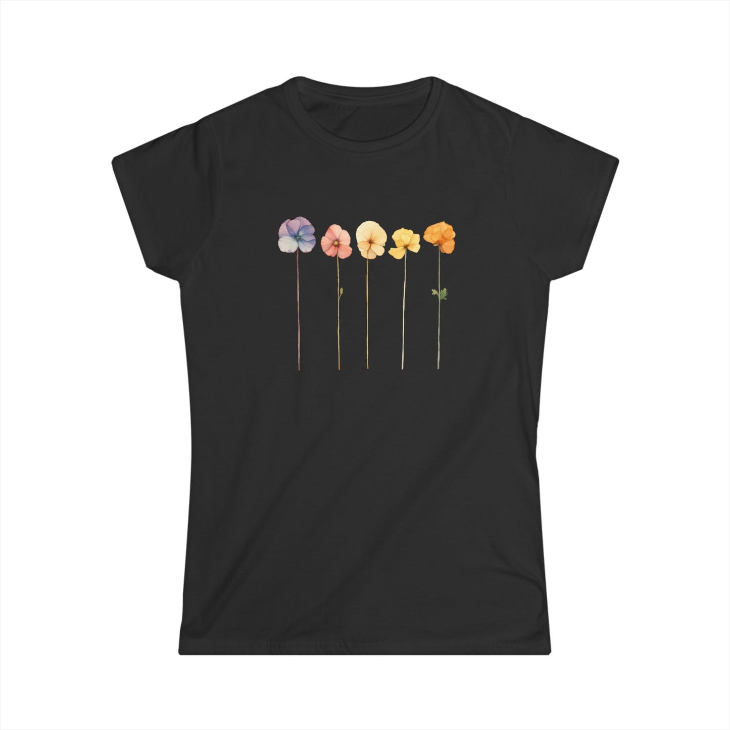 Women’s Graphic Softstyle Tee – 100% Ring Spun Cotton – Semi Fitted – “Tee 030”