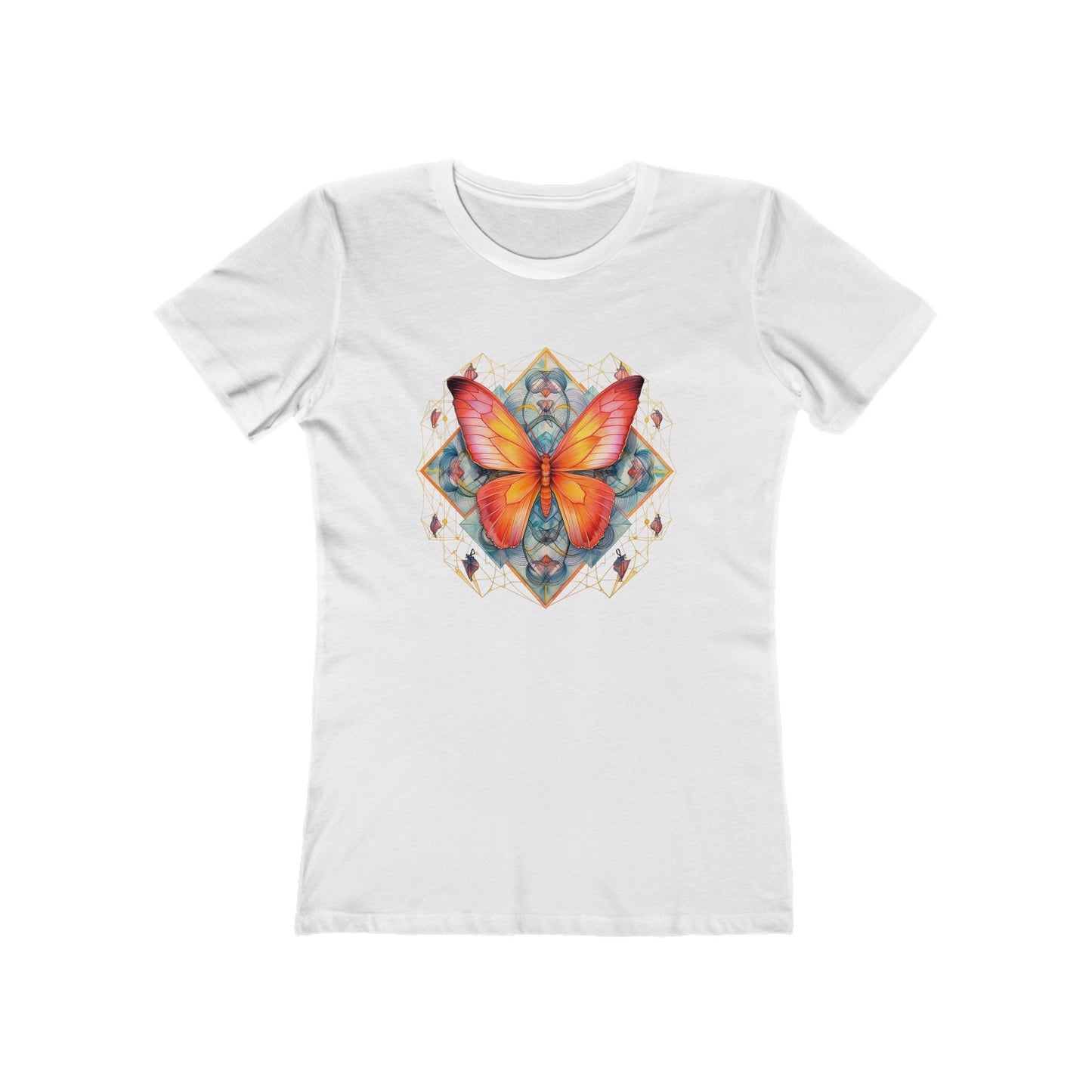 Women’s Comfy Graphic Boyfriend Tee – 100% Cotton – Slim Fit – “Tee 049”