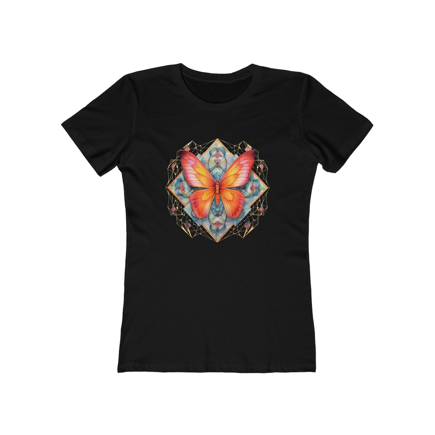 Women’s Comfy Graphic Boyfriend Tee – 100% Cotton – Slim Fit – “Tee 049”