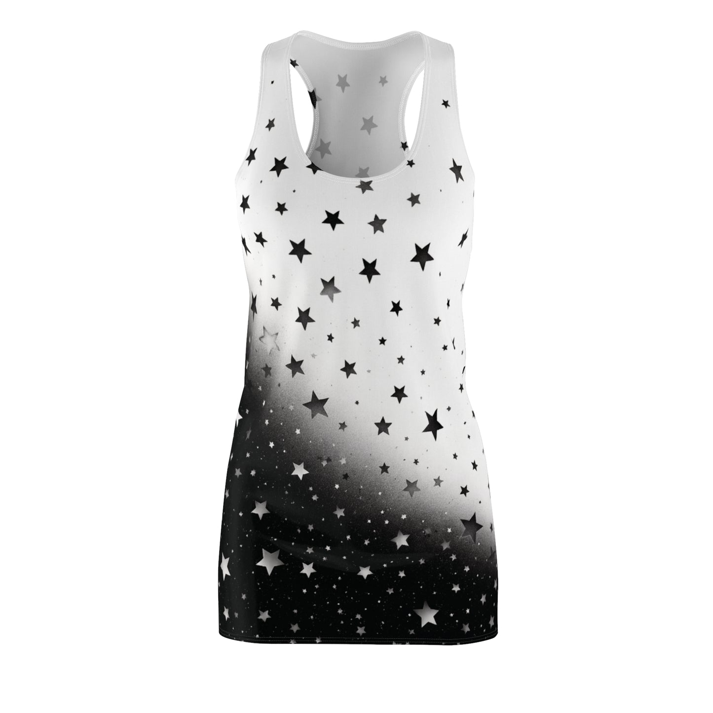Women’s Graphic Cut & Sew Racerback Dress – 100% Polyester – “Racer 024”