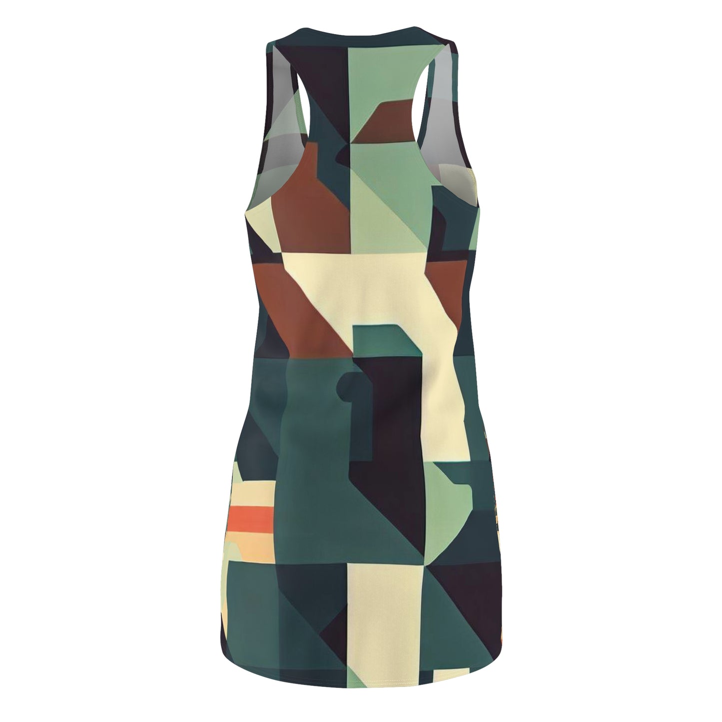 Women’s Graphic Cut & Sew Racerback Dress – 100% Polyester – “Racer 008”