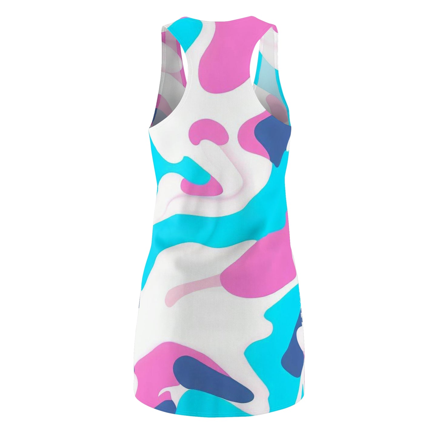 Women’s Graphic Cut & Sew Racerback Dress – 100% Polyester – “Racer 001”