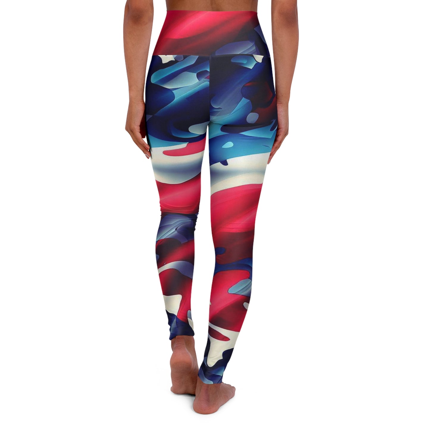 Women’s High‑Waisted Graphic Yoga Pants – 100% Polyester – Skinny Fit – “Pants 011”