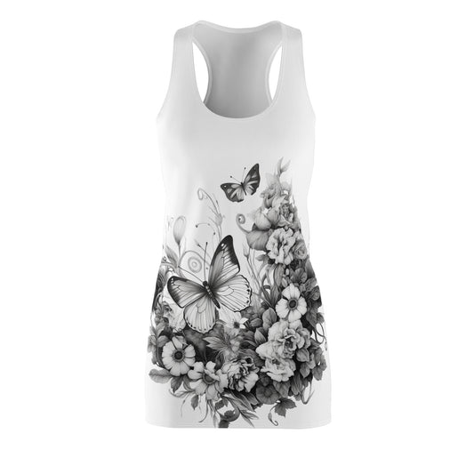 Women’s Graphic Cut & Sew Racerback Dress – 100% Polyester – “Racer 029”