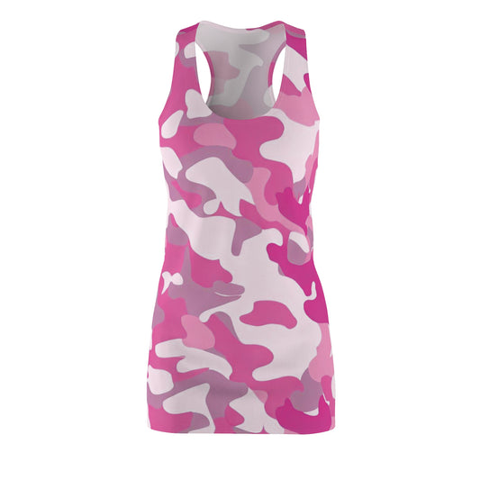 Women’s Graphic Cut & Sew Racerback Dress – 100% Polyester – “Racer 012”