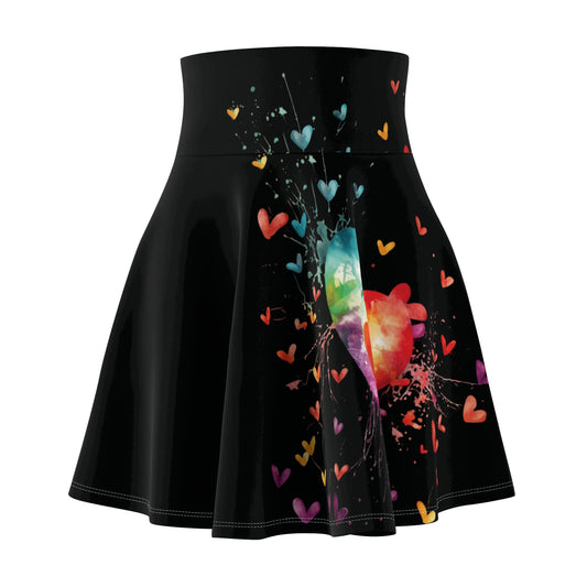 Women’s Graphic Skater Skirt – 95% Polyester / 5% Spandex – Versatile Fit – “Skirt 020”