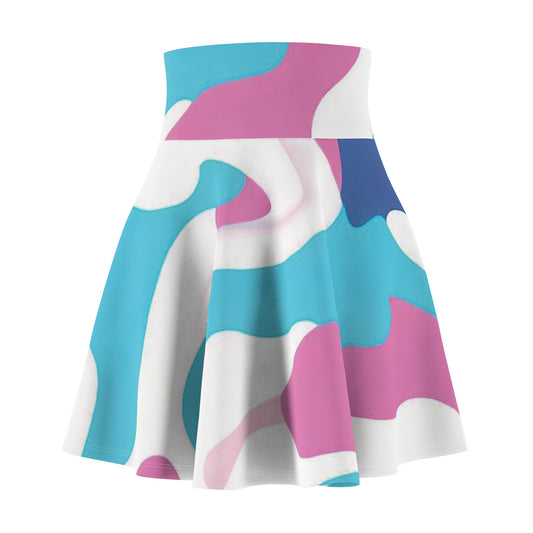 Women’s Graphic Skater Skirt – 95% Polyester / 5% Spandex – Versatile Fit – “Skirt 001”