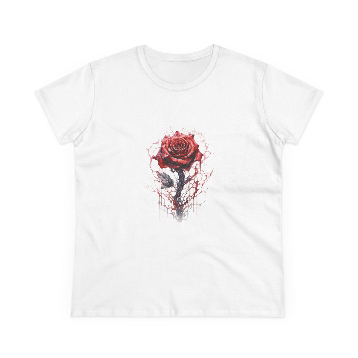 Women’s Graphic Midweight Tee – 100% Cotton – Semi‑Fitted – “Tee 007”