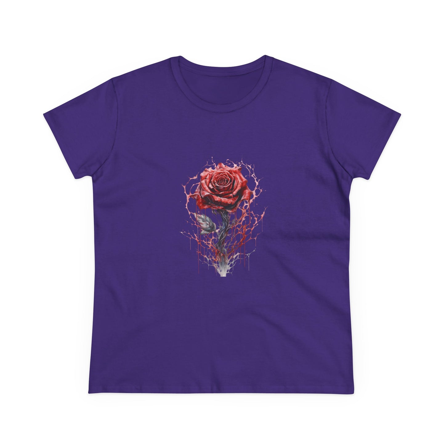 Women’s Graphic Midweight Tee – 100% Cotton – Semi‑Fitted – “Tee 007”