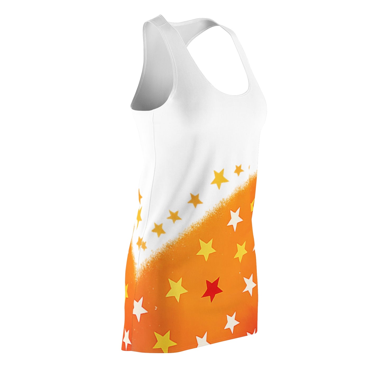 Women’s Graphic Cut & Sew Racerback Dress – 100% Polyester – “Racer 022”