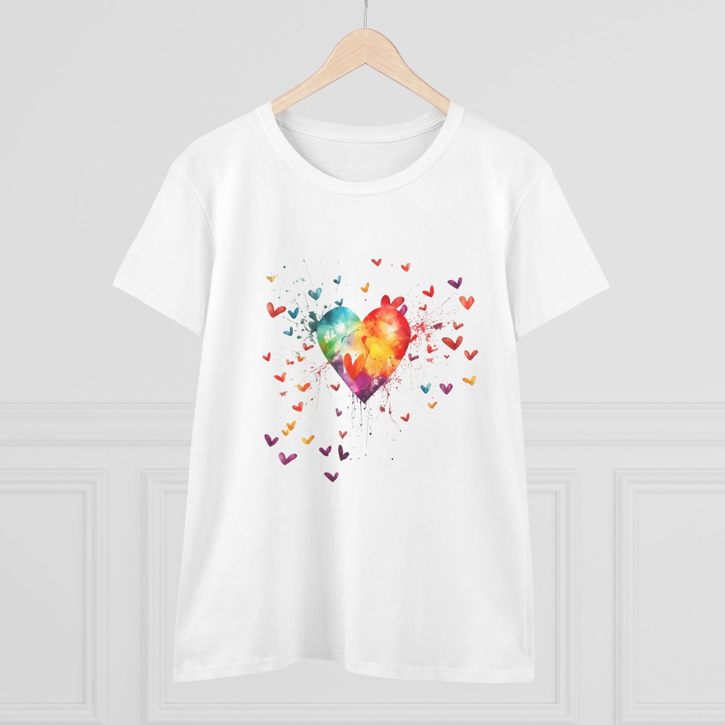 Women’s Graphic Midweight Tee – 100% Cotton – Semi‑Fitted – “Tee 044”