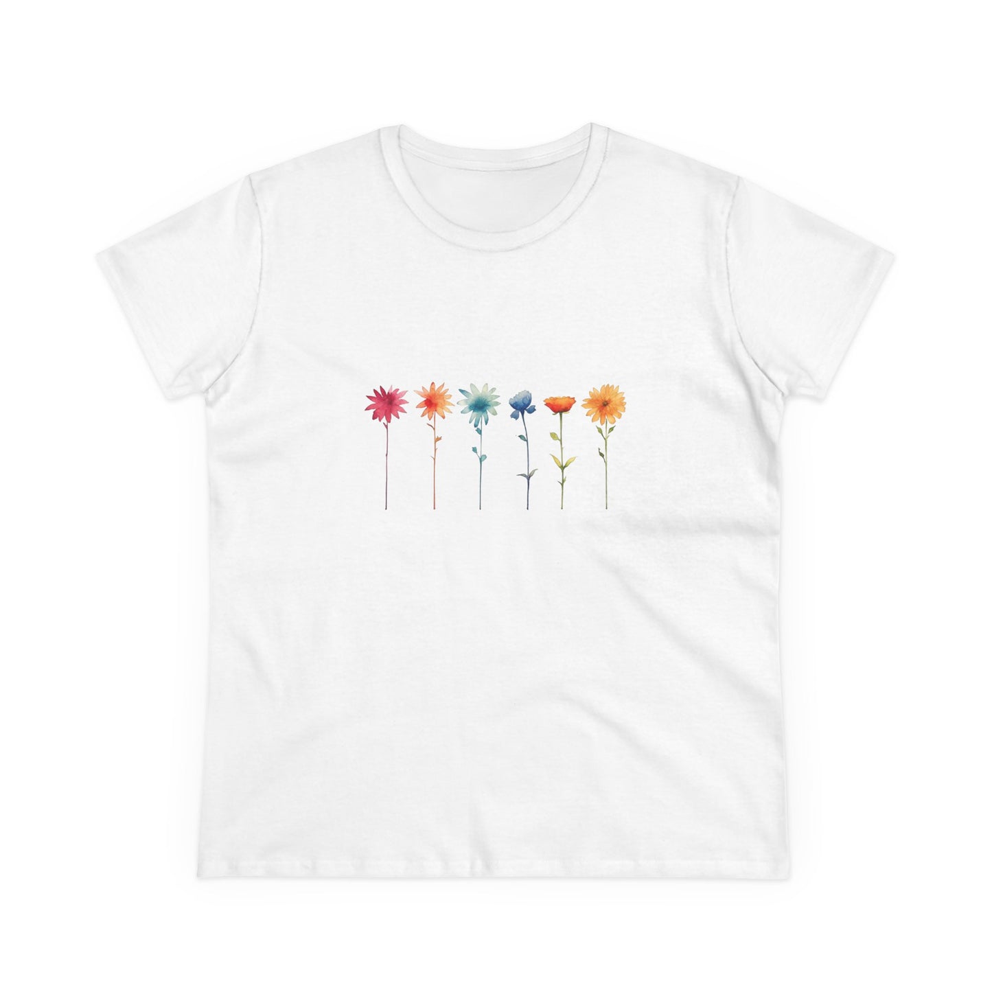 Women’s Graphic Midweight Tee – 100% Cotton – Semi Fitted – “Tee 010”