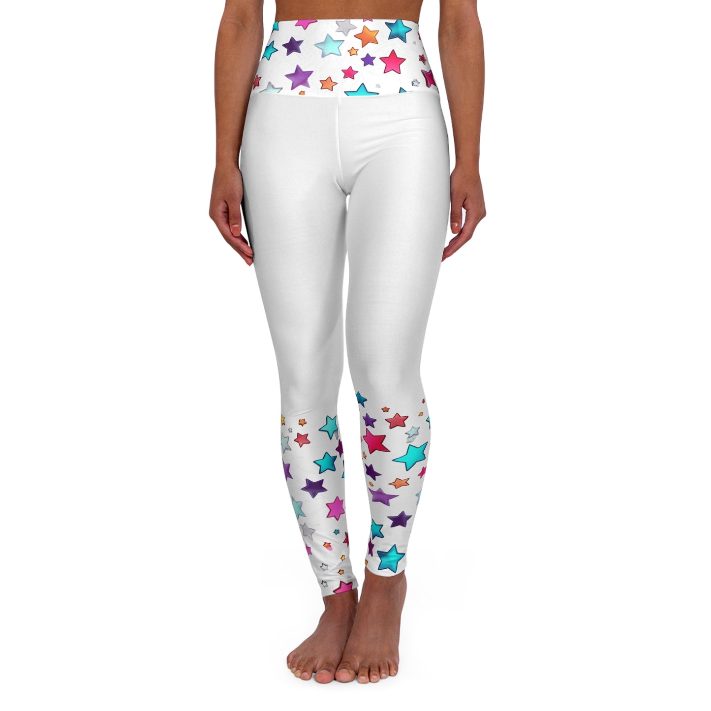 Women’s High‑Waisted Graphic Yoga Pants – 100% Polyester – Skinny Fit – “Pants 021”