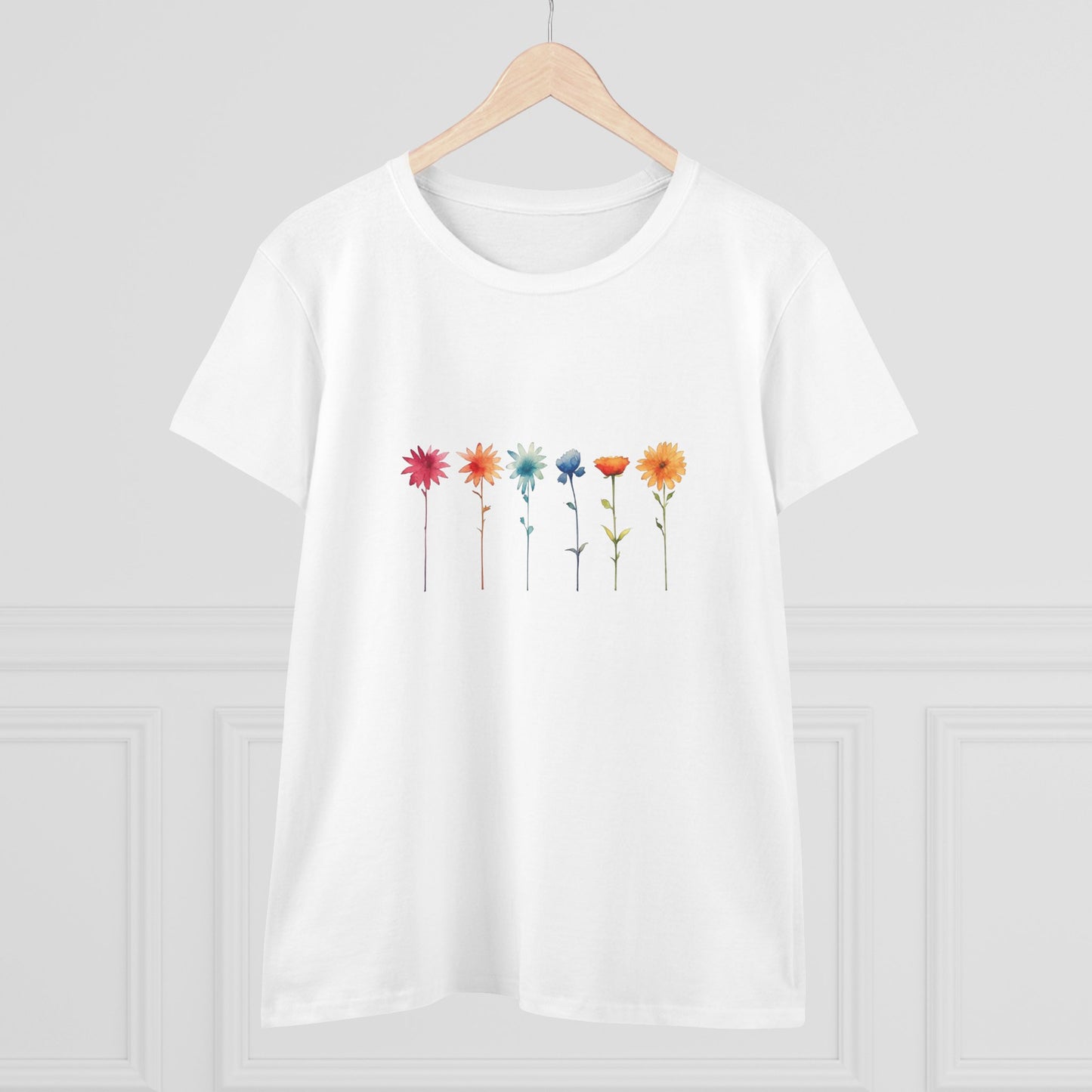 Women’s Graphic Midweight Tee – 100% Cotton – Semi Fitted – “Tee 010”