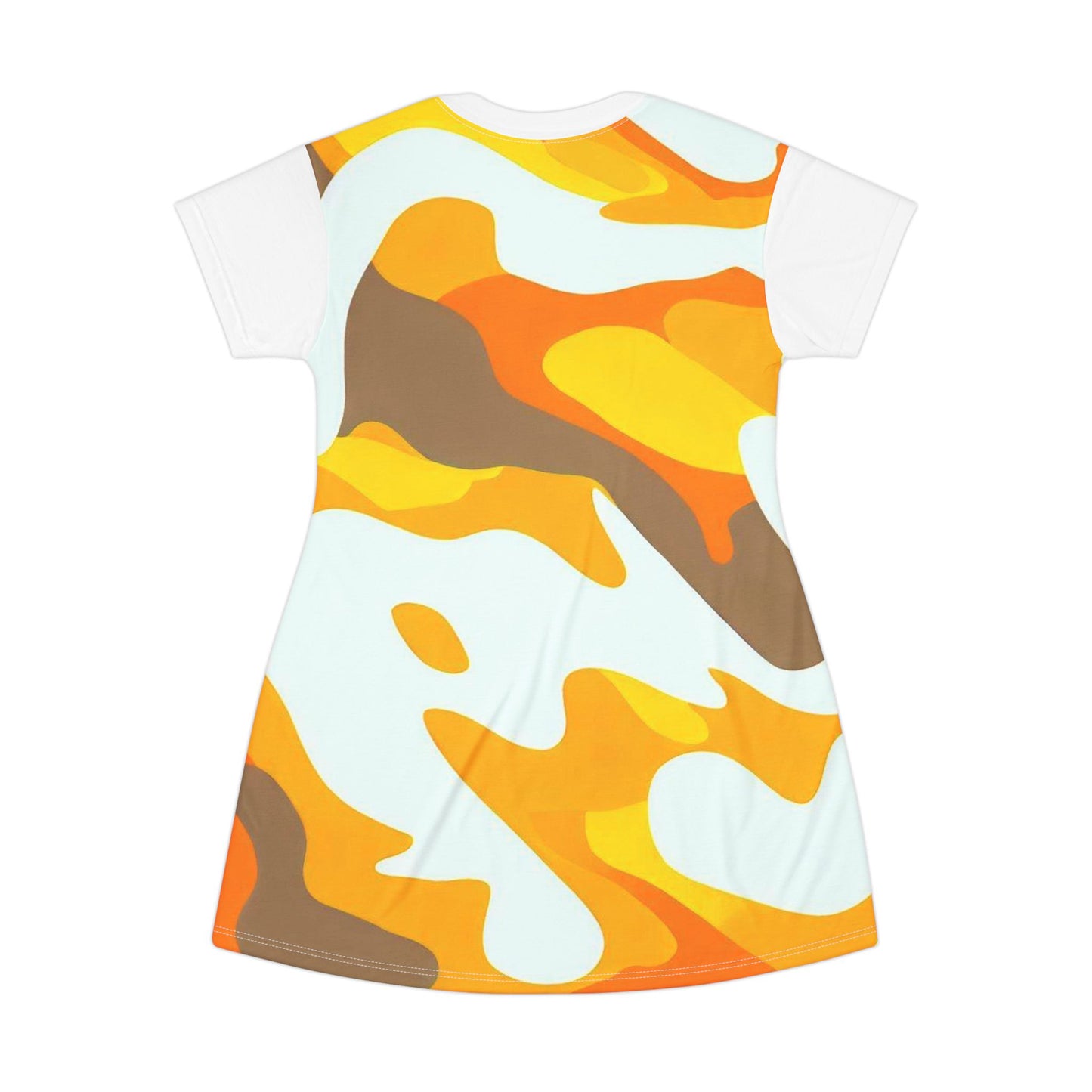 Women’s Graphic T‑Shirt Dress – 100% Polyester – Light Fabric – “Dress 005”