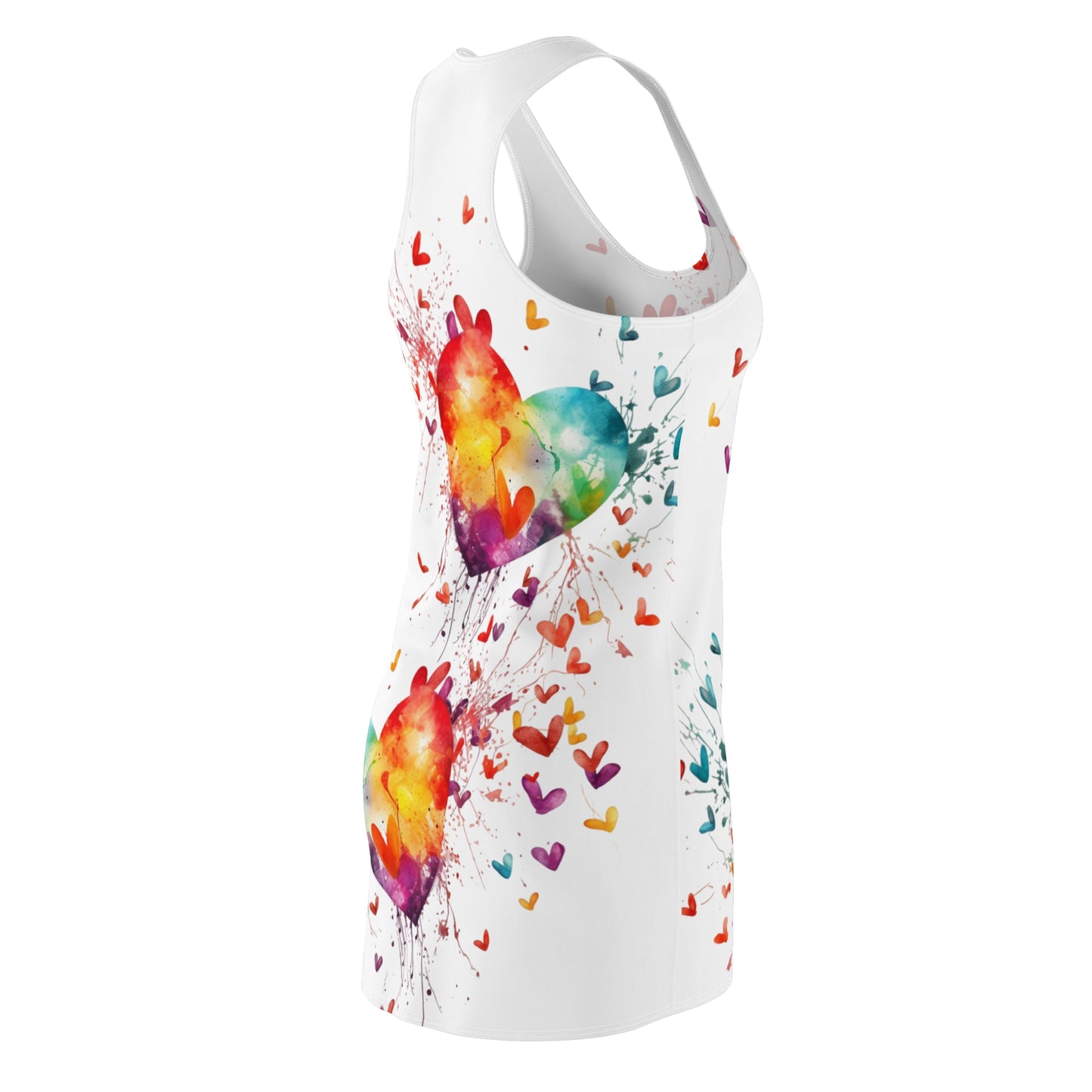 Women’s Graphic Cut & Sew Racerback Dress – 100% Polyester – “Racer 025”