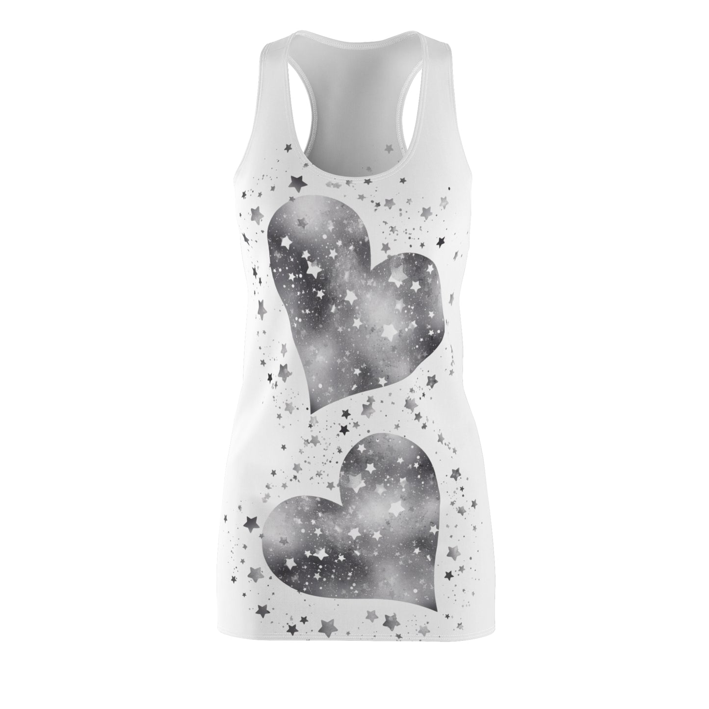 Women’s Graphic Cut & Sew Racerback Dress – 100% Polyester – “Racer 018”