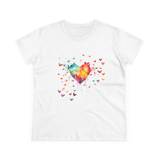 Women’s Graphic Midweight Tee – 100% Cotton – Semi‑Fitted – “Tee 044”