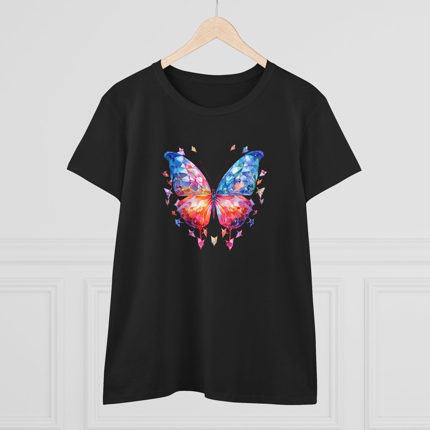 Women’s Graphic Midweight Tee – 100% Cotton – Semi Fitted – “Tee 013”