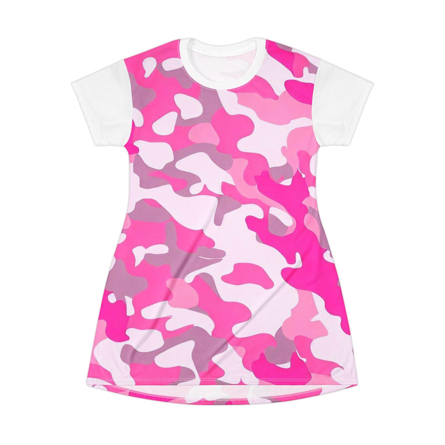 Women’s Graphic T‑Shirt Dress – 100% Polyester – Light Fabric – “Dress 011”