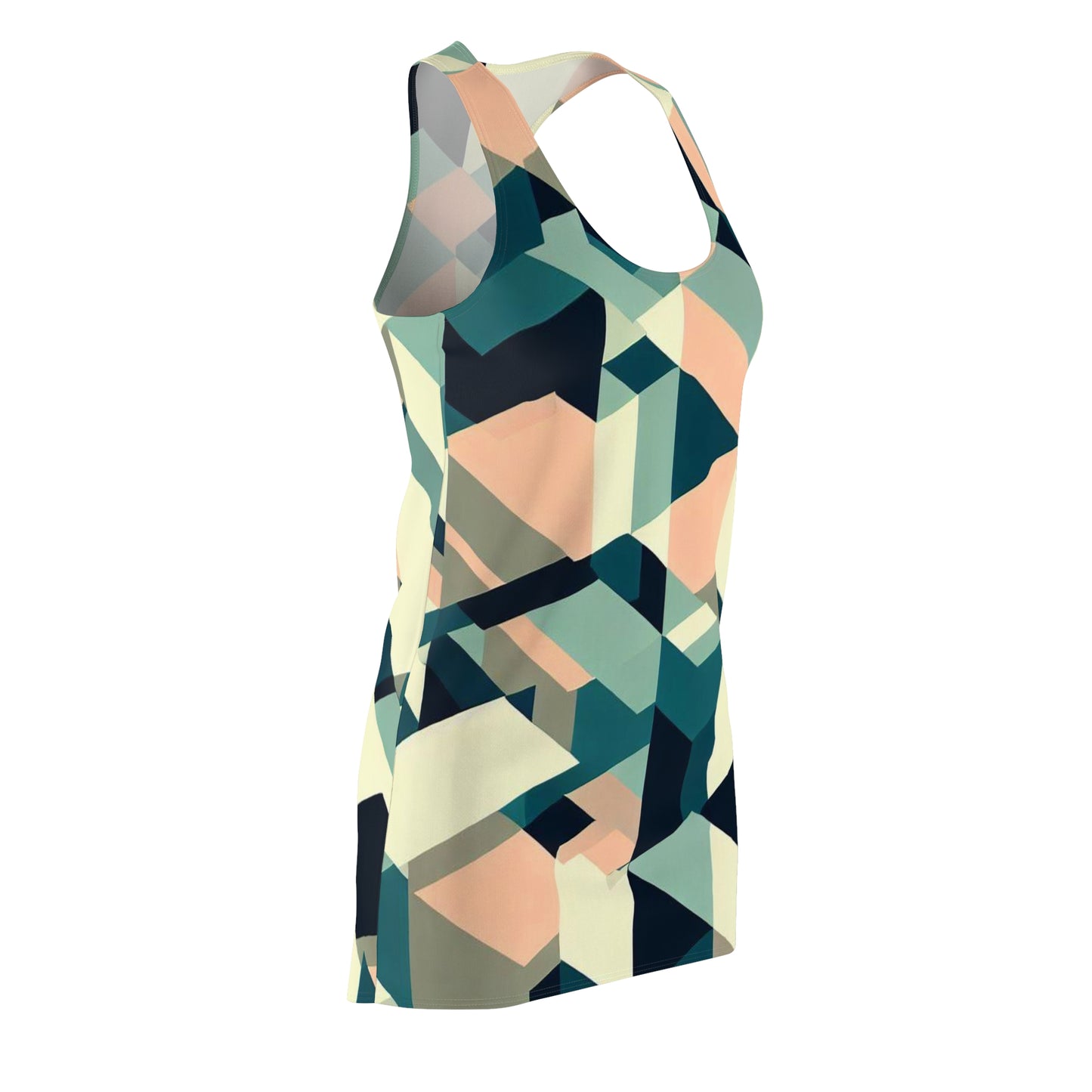 Women’s Graphic Cut & Sew Racerback Dress – 100% Polyester – “Racer 009”