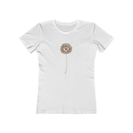 Women’s Comfy Graphic Boyfriend Tee – 100% Cotton – Slim Fit – “Tee 048”