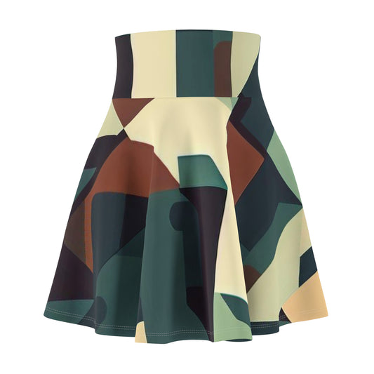 Women’s Graphic Skater Skirt – 95% Polyester / 5% Spandex – Versatile Fit – “Skirt 006”