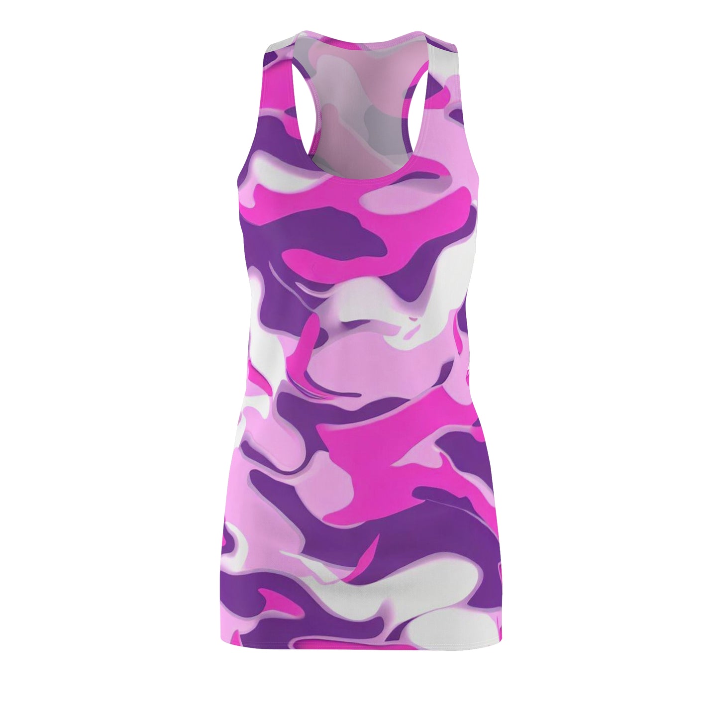 Women’s Graphic Cut & Sew Racerback Dress – 100% Polyester – “Racer 013”
