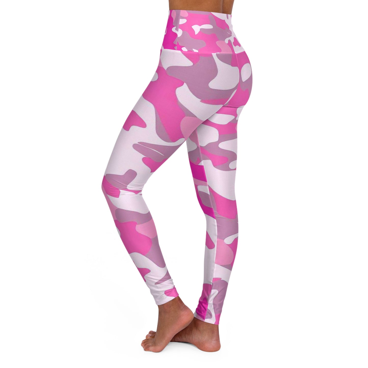 Women’s High‑Waisted Graphic Yoga Pants – 100% Polyester – Skinny Fit – “Pants 001”