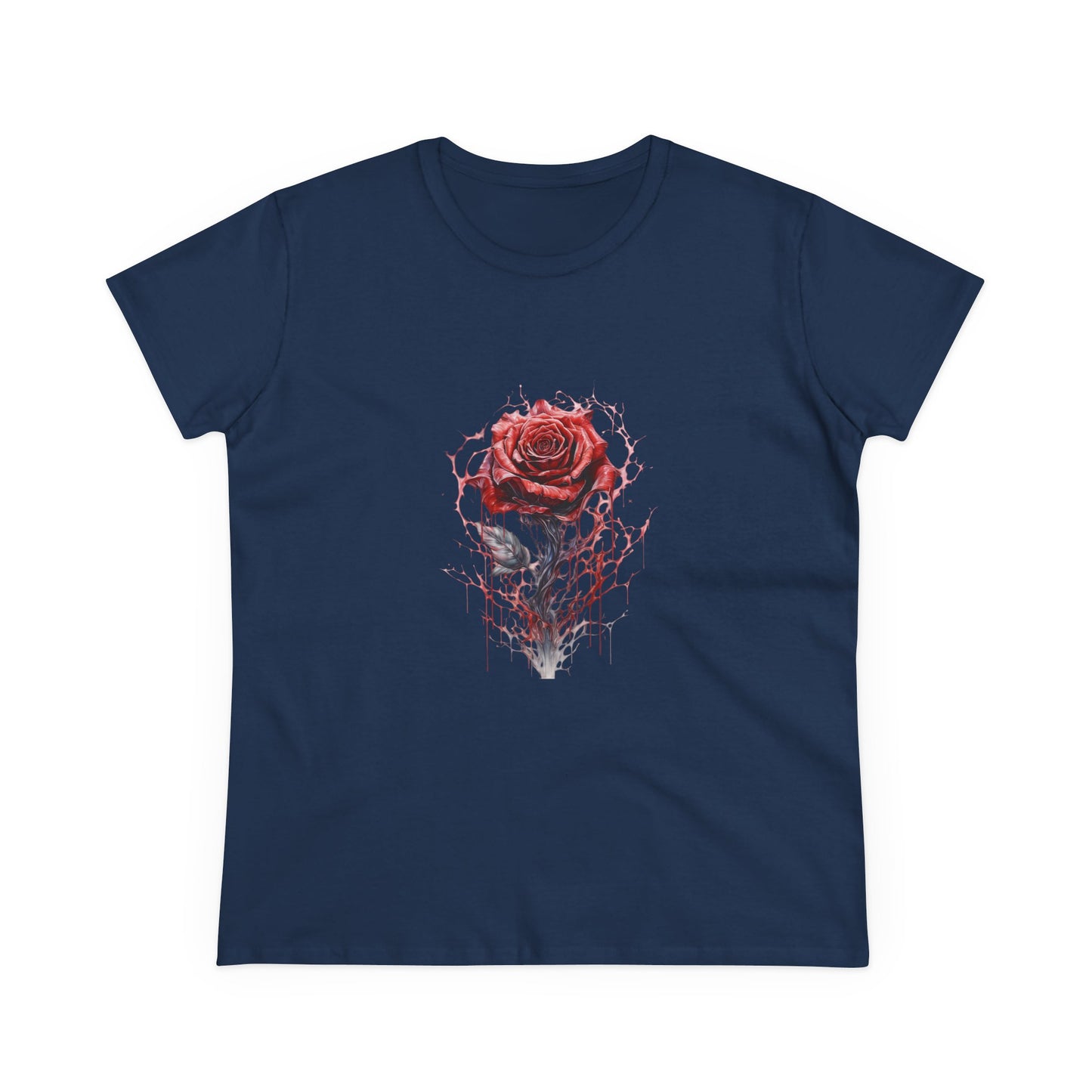Women’s Graphic Midweight Tee – 100% Cotton – Semi‑Fitted – “Tee 007”