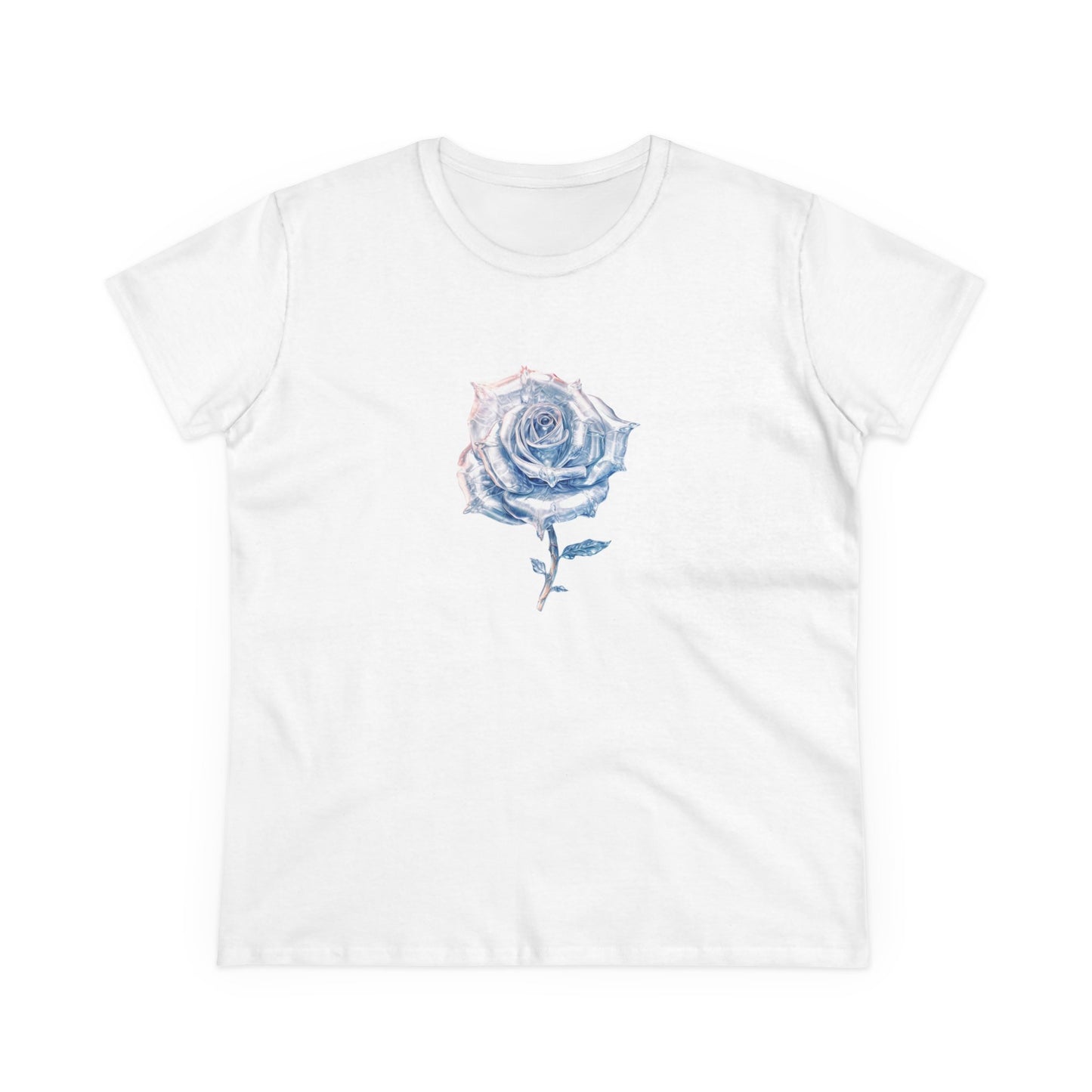 Women’s Graphic Midweight Tee – 100% Cotton – Semi Fitted – “Tee 014”